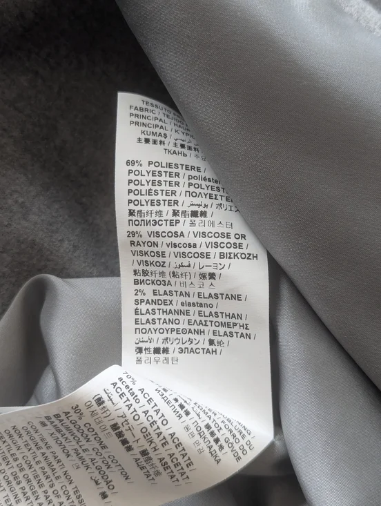 Love Moschino Gray Shirt Dress Made in Italy IT44 - Picture 6 of 7